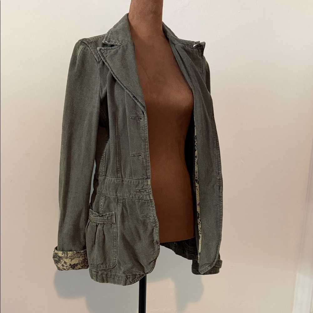 Vintage Sanctuary Olive Green Blazer